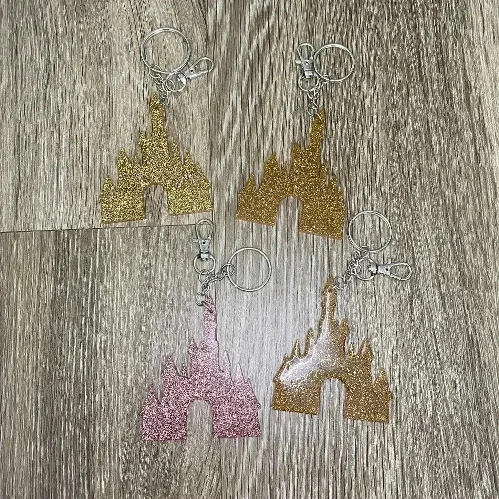 4 Homemade Disney Castle Keychains